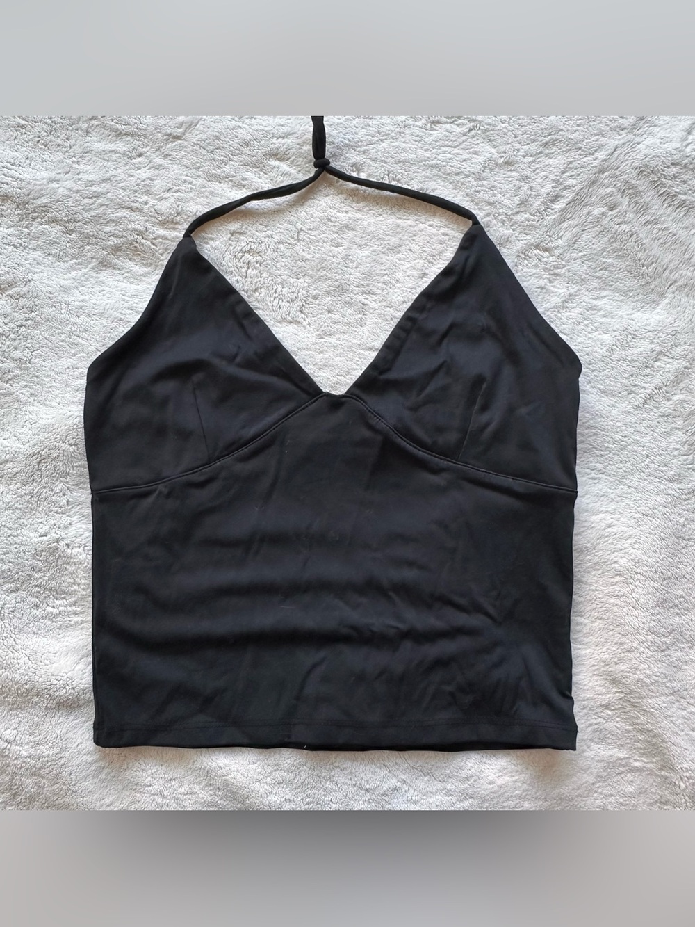Cotton On Black Halter V-Neck Camisole